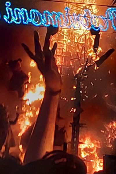 Hope verbrennt Fallas Valencia